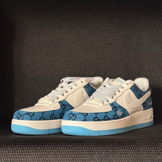 Custom Nike Air Force 1 – Blue Monogram Edition