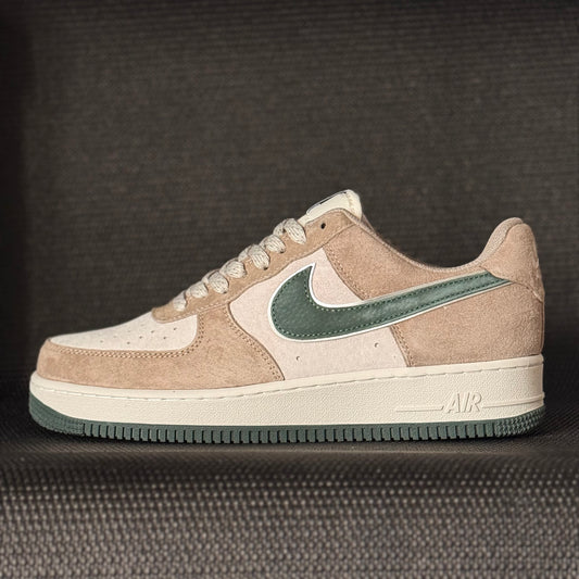 Custom AF1 – Green Swoosh Suede Pack