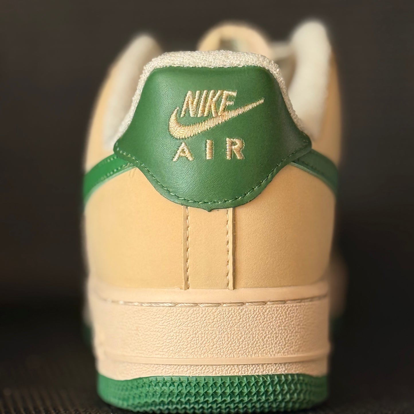“Gucci-Inspired Air Force 1 Style – Beige/Green”