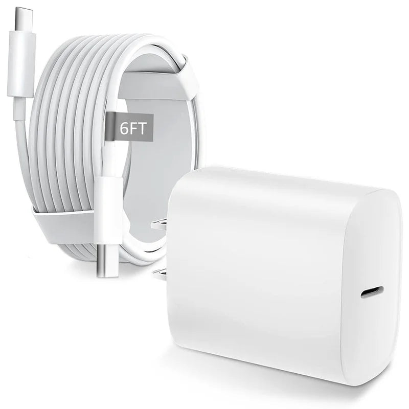 Phone Charger 6Ft Charging Cable and Wall Charger Power Adapter Plug Block Compatible with Iphone 14 Pro Max 13 12 X/8/8 Plus/7/7 Plus/6/6S/6 Plu/5S/Se/Mini/Air/Pro