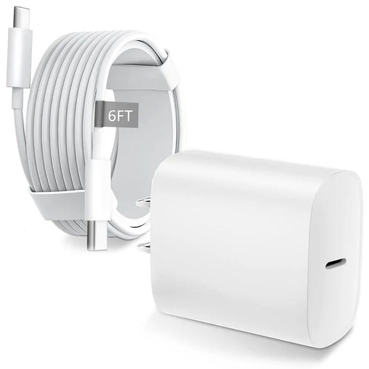 Phone Charger 6Ft Charging Cable and Wall Charger Power Adapter Plug Block Compatible with Iphone 14 Pro Max 13 12 X/8/8 Plus/7/7 Plus/6/6S/6 Plu/5S/Se/Mini/Air/Pro