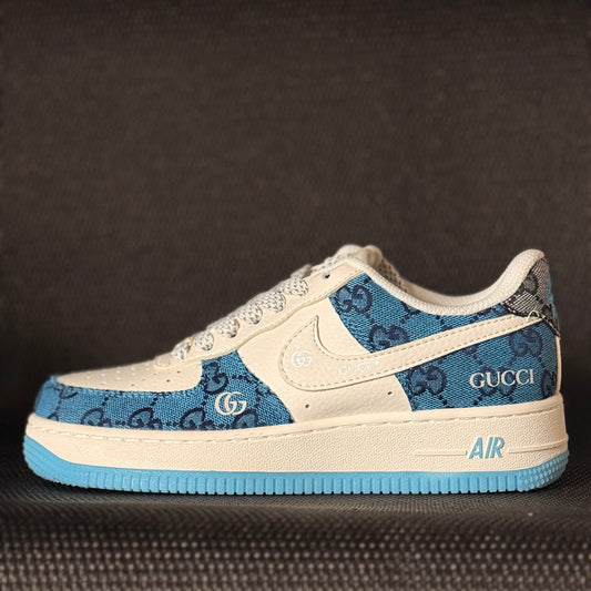 Custom Nike Air Force 1 – Blue Monogram Edition