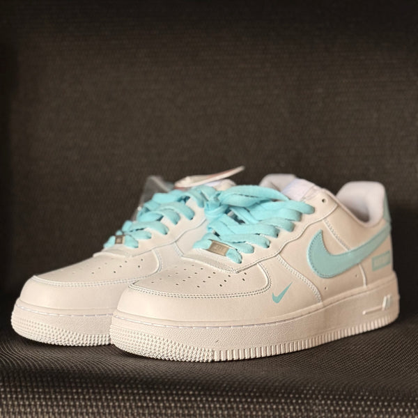 Custom AF1 – White & Baby Blue JDI