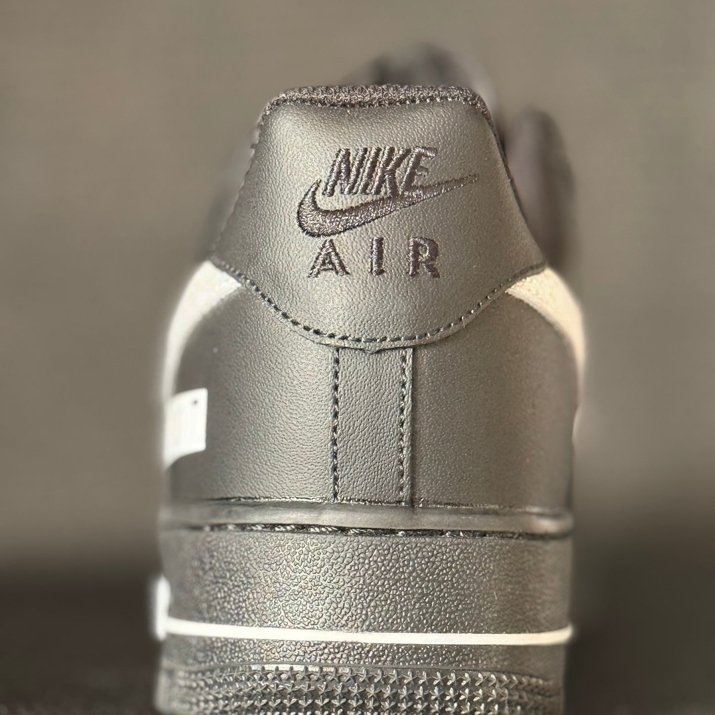 Custom Black & Silver Glitter AF1 Style