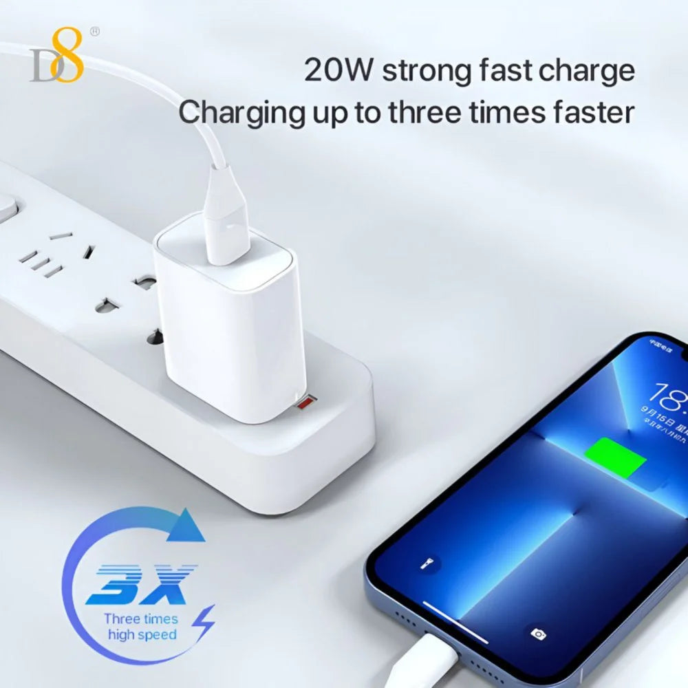 Iphone 14 13 12 Fast Charger, [Apple Mfi Certified] 20W PD USB C Wall Charger W/ 6FT Lightning Cable Compatible Iphone 14/14 Pro/14 Pro Max/14 Plus, Ipad