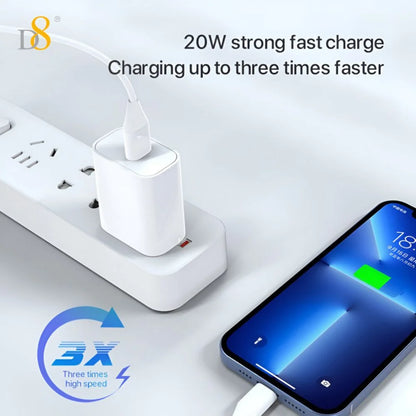 Iphone 14 13 12 Fast Charger, [Apple Mfi Certified] 20W PD USB C Wall Charger W/ 6FT Lightning Cable Compatible Iphone 14/14 Pro/14 Pro Max/14 Plus, Ipad