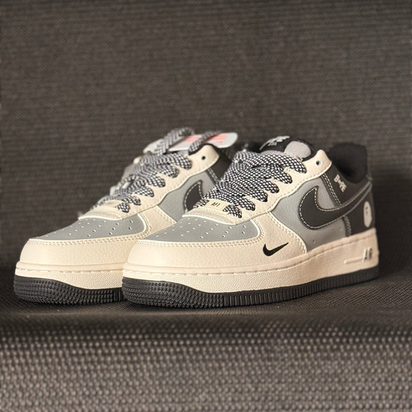Custom AF1 Low – Gray Bape Style