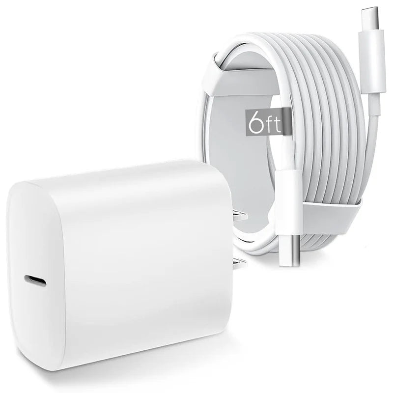 Phone Charger 6Ft Charging Cable and Wall Charger Power Adapter Plug Block Compatible with Iphone 14 Pro Max 13 12 X/8/8 Plus/7/7 Plus/6/6S/6 Plu/5S/Se/Mini/Air/Pro