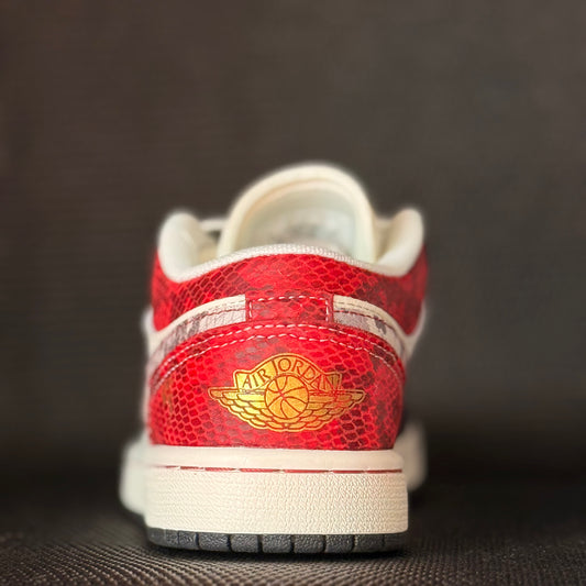 Air Jordan 1 Low “Supreme Serpent” custom