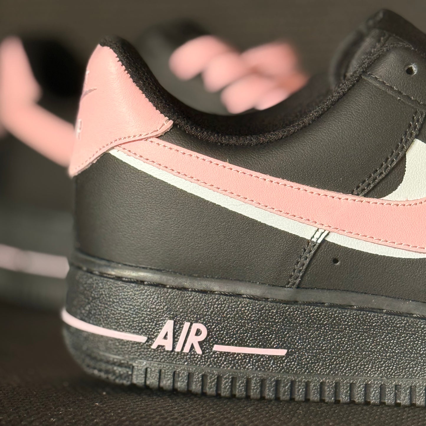 Nike Air Force 1 Low “Black Pink” (Custom)