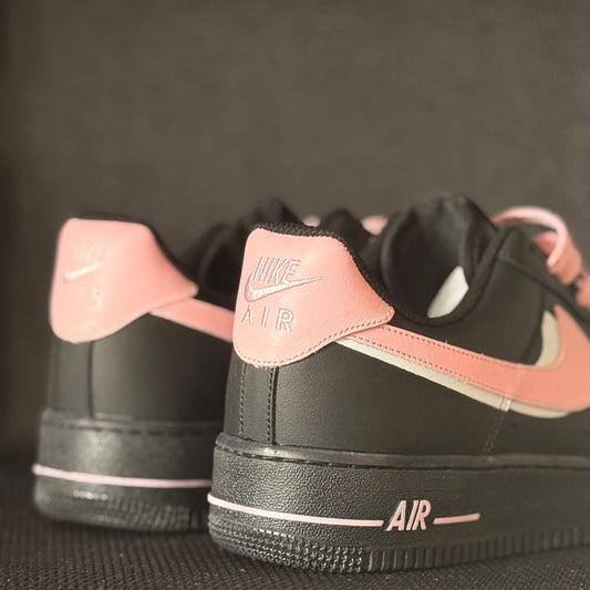 Nike Air Force 1 Low “Black Pink” (Custom)