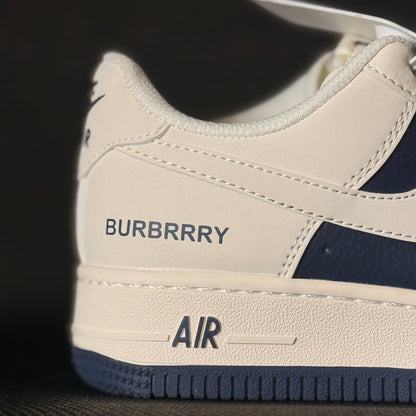 Custom “Burberry Navy & Cream AF1 Style”
