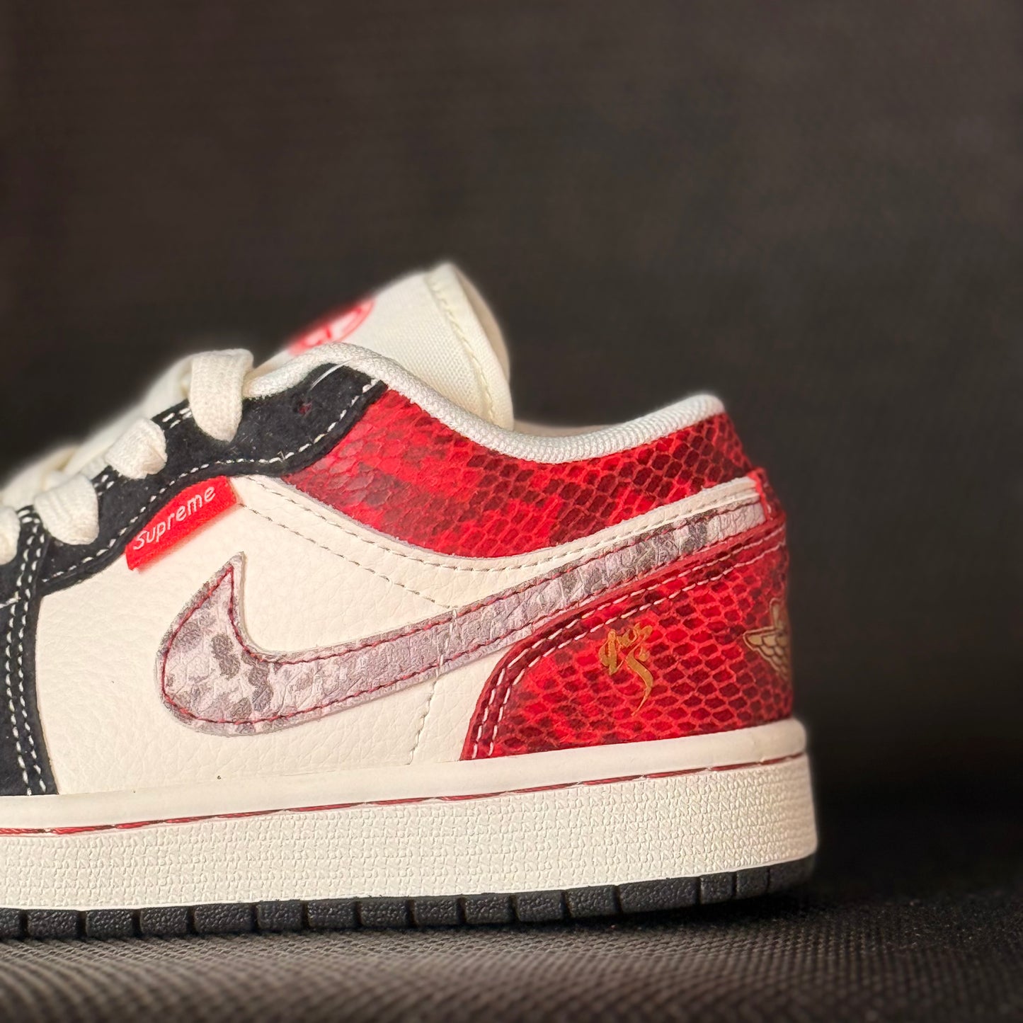 Air Jordan 1 Low “Supreme Serpent” custom