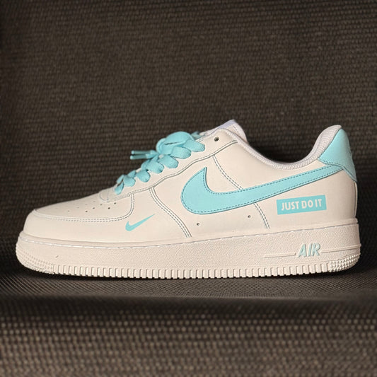 Custom AF1 – White & Baby Blue JDI