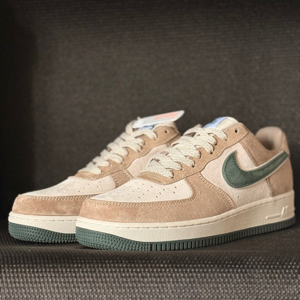 Custom AF1 – Green Swoosh Suede Pack