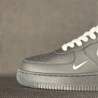 Custom Black & Silver Glitter AF1 Style