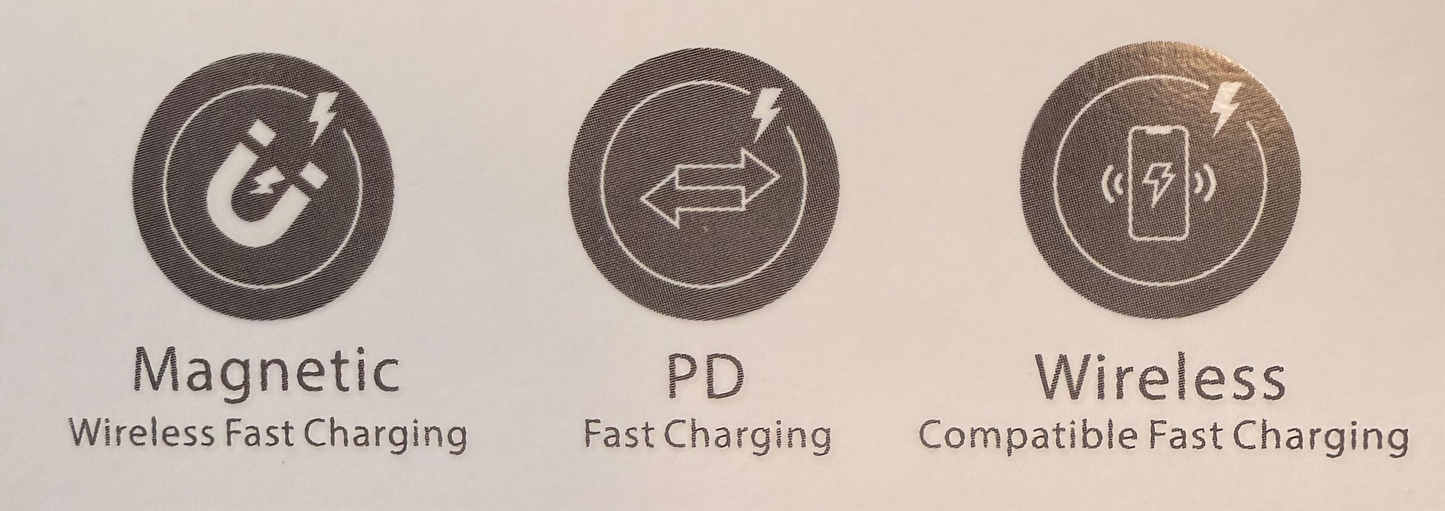 Gillymerch Magnetic Wireless Portable Charger, 10000mAh Power Bank with PD20w Fast Charging, USB C in&Out Battery Pack, Compatible with Mag-Safe for iPhone 17/16/15/14/13/12/11 Series, Samsung, Android, and More