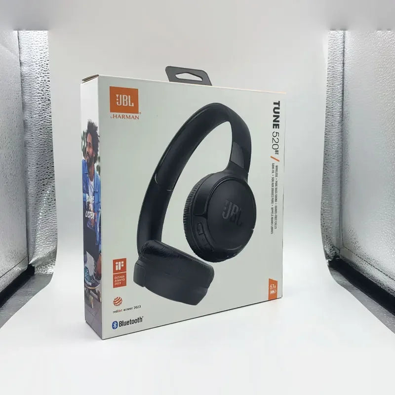 JBL 100%Original TUNE 520BT Boys and Girls Bluetooth Wireless Headphones, Music Sports Headphones with Microphone