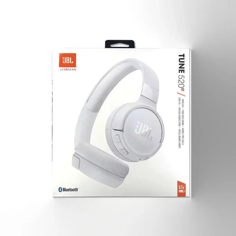 JBL 100%Original TUNE 520BT Boys and Girls Bluetooth Wireless Headphones, Music Sports Headphones with Microphone