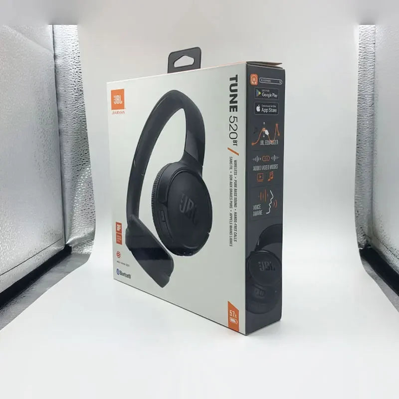 JBL 100%Original TUNE 520BT Boys and Girls Bluetooth Wireless Headphones, Music Sports Headphones with Microphone